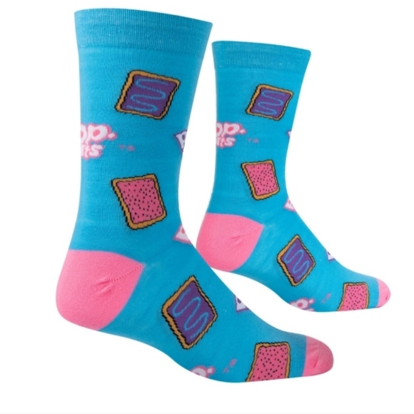 NWT! Mens Pop Tart Funny Crew Socks - Picture 4 of 6
